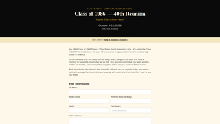 Screenshot of lrch86reunion.com