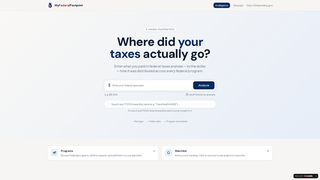 Screenshot of myfederalfootprint.com