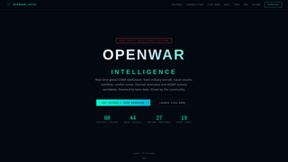 Screenshot of openwarintelligence.org