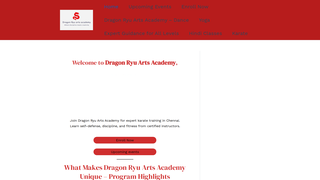 Thumbnail of dragonryuartsacademy.com