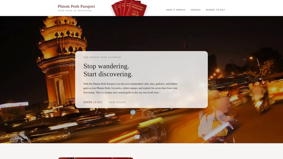 Screenshot of phnompenhpassport.com