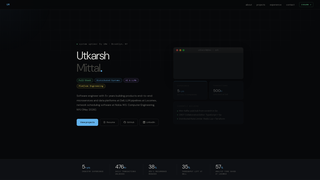 Screenshot of utkarshmittal.dev