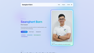 Screenshot of seanghortborn.com