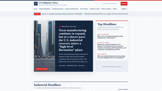 Screenshot of usindustrynews.com