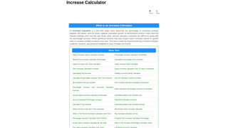 Thumbnail of increase-calculator.com