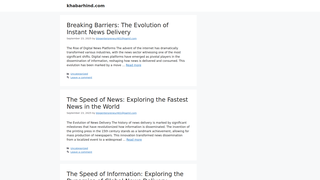 Thumbnail of khabarhind.com