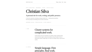 Screenshot of christiansilvafl.com