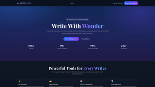 Thumbnail of writewonder.com