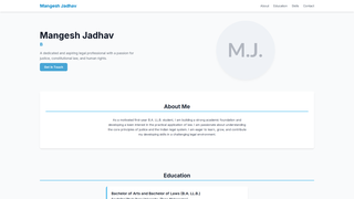 Thumbnail of mangeshjadhav.com