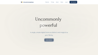 Screenshot of uncommonplace.app