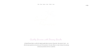 Screenshot of sweetreveriehairsalon.com