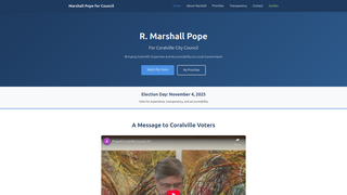 Thumbnail of pope4coralvillecouncil.org