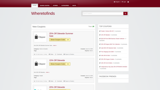 Thumbnail of wheretofinds.com