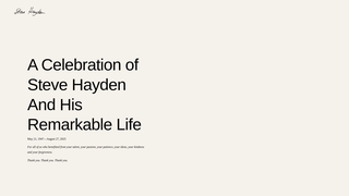 Thumbnail of theremarkablestevehayden.com