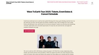 Thumbnail of wavetoearthtour.com