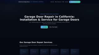 Thumbnail of americangaragedoorscalifornia.com