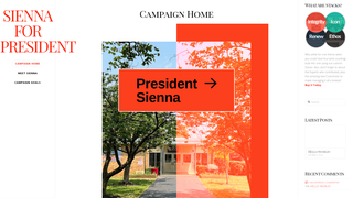 Thumbnail of siennaforpresident.com