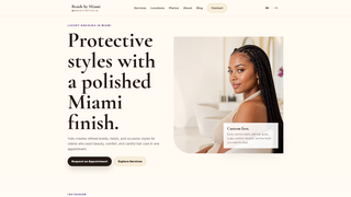 Screenshot of braidsbymiami.com
