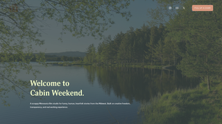 Screenshot of cabinweekend.studio