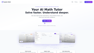 Screenshot of explain-math.com
