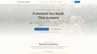 Screenshot of morethanamemoir.org