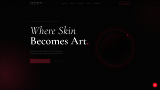 Screenshot of aquariustattoostudio.com