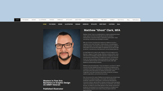 Screenshot of mathewclark-ghost.com