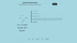 Thumbnail of davesdatingdiary.com