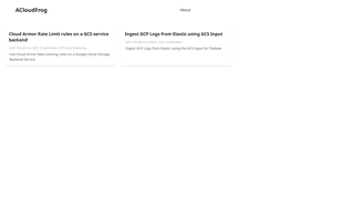 Thumbnail of acloudfrog.com
