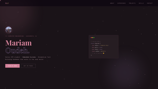 Screenshot of mariamoudeh.dev