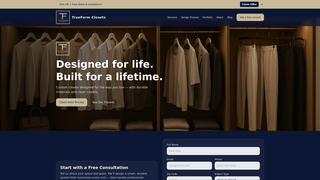 Thumbnail of trueformclosets.com