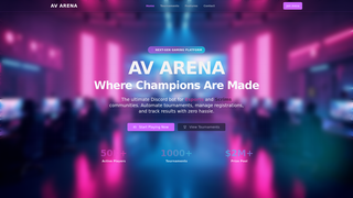 Screenshot of avarena.dev