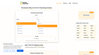 Thumbnail of easiestconversions.com