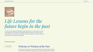 Thumbnail of wisdom-from-the-past.com