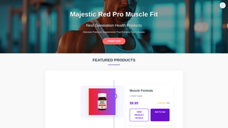Thumbnail of majesticredpromusclefit.com