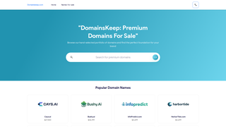 Thumbnail of domainskeep.com