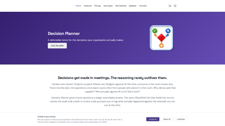 Screenshot of decisionplanner.info