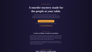 Screenshot of madeformystery.com