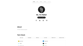 Screenshot of devnate.tech