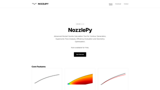 Screenshot of nozzlepy.com