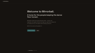 Screenshot of themirrorball.io