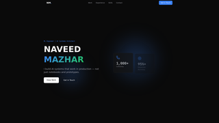 Screenshot of naveedmazhar.com