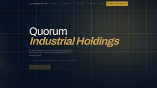 Screenshot of quorumindustrial.com