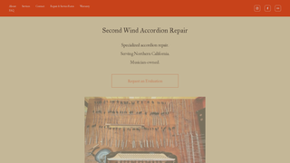 Screenshot of secondwindaccordionrepair.com