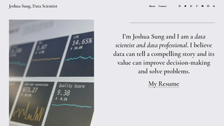 Screenshot of joshuabsung.com