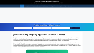 Thumbnail of jacksoncountypropertyappraiser.org