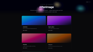 Screenshot of afterimages.ai