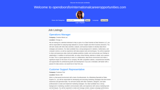 Thumbnail of opendoorsforinternationalcareeropportunities.com