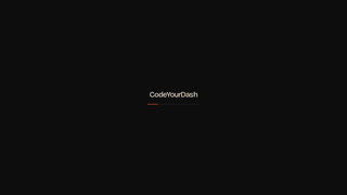 Screenshot of codeyourdash.com