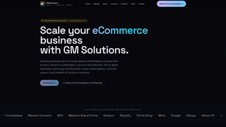 Screenshot of gmsoultions.com